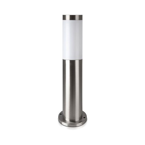 V-TAC rozsdamentes acél kültéri, kerti állólámpa 45 cm, E27 foglalalattal IP44 - 8958