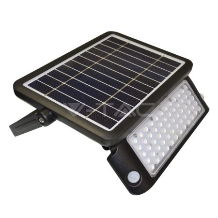 V-TAC napelemes LED lámpa, reflektor mozgásérzékelővel 10W - 9869