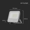 V-TAC 50W LED reflektor - Természetes fehér, 185 Lm/W - 9892