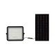 V-TAC 10W fekete házas napelemes LED reflektor, szolár fényvető távirányítóval, hideg fehér - 7823