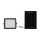 V-TAC 6W fekete házas napelemes LED reflektor, szolár fényvető távirányítóval, hideg fehér - 7821