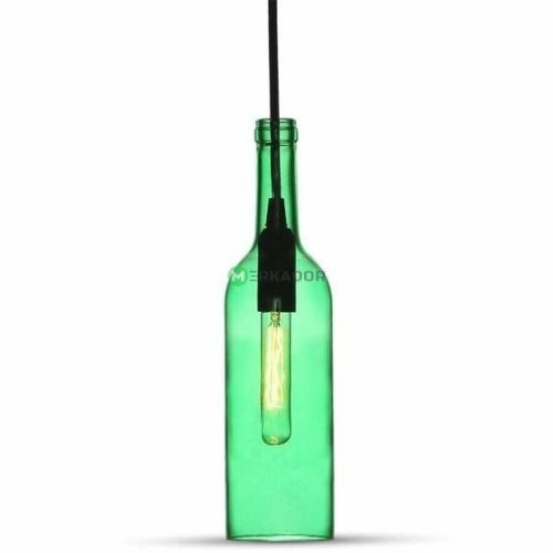 V-TAC mennyezeti üveg palack csillár - zöld - 3767