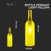 V-TAC mennyezeti üveg palack csillár - sárga - 3773