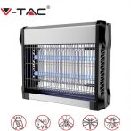   V-TAC elektromos rovarölő, szúnyogirtó - szúnyogriasztó UV lámpa, 2x8W - 11179