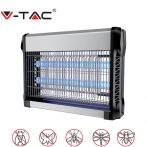  V-TAC elektromos rovarölő, szúnyogirtó - szúnyogriasztó UV lámpa, 2x10W - 11180