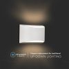 V-TAC 9W fali LED lámpa - természetes fehér, fehér ház - 218683