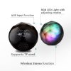 V-TAC RGB bluetooth hangszóró beépített mikrofonnal, TWS funkcióval - fekete - SKU 7722