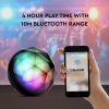 V-TAC RGB bluetooth hangszóró beépített mikrofonnal, TWS funkcióval - fekete - SKU 7722