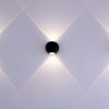 V-TAC 2W mini kültéri COB LED lámpa, fekete házas, meleg fehér - 10584