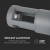 V-TAC 10W kültéri szürke LED állólámpa, Hideg fehér, 25cm - 128320