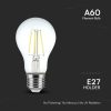 V-TAC Filament 4W E27 A60 COG LED izzó, hideg fehér - 217120