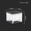 V-TAC napelemes lámpatest, 30cm, fekete és fehér házzal, meleg fehér - 23352