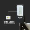 V-TAC hibrid napelemes utcai 50W LED lámpa, térvilágító, hideg fehér fénnyel - 23579