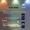 V-TAC Smart Light leszúrható kültéri lámpa, kerti 3x7W LED lámpa, RGB+CCT - 3015