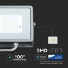 V-TAC PRO 30W SMD LED reflektor, Samsung chipes fényvető, hideg fehér, szürke házzal - 456