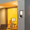 V-TAC dekoratív fali lámpa, fekete házzal, meleg fehér fénnyel - 6842